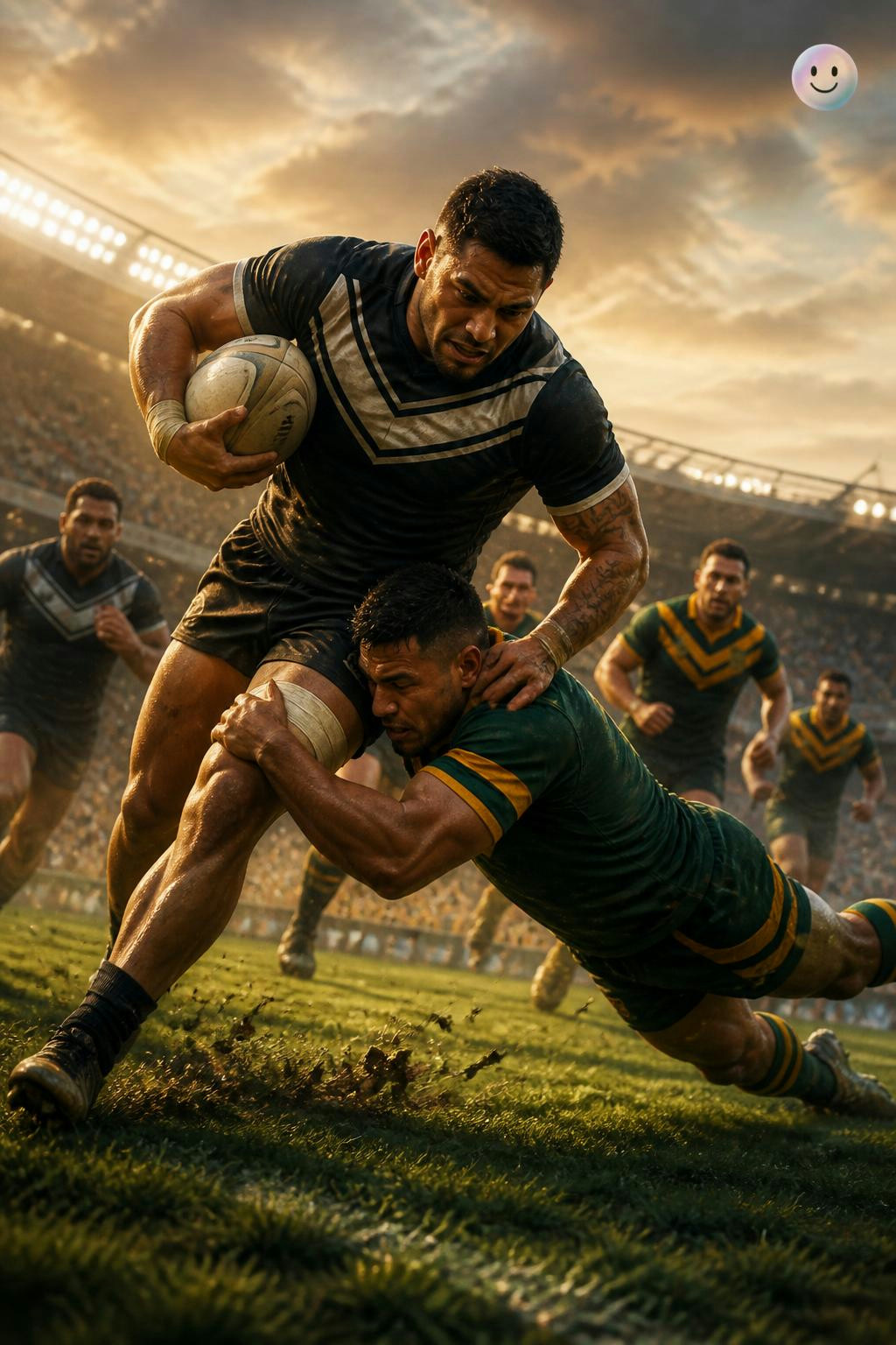 The faster tackle heavy game of Rugby League