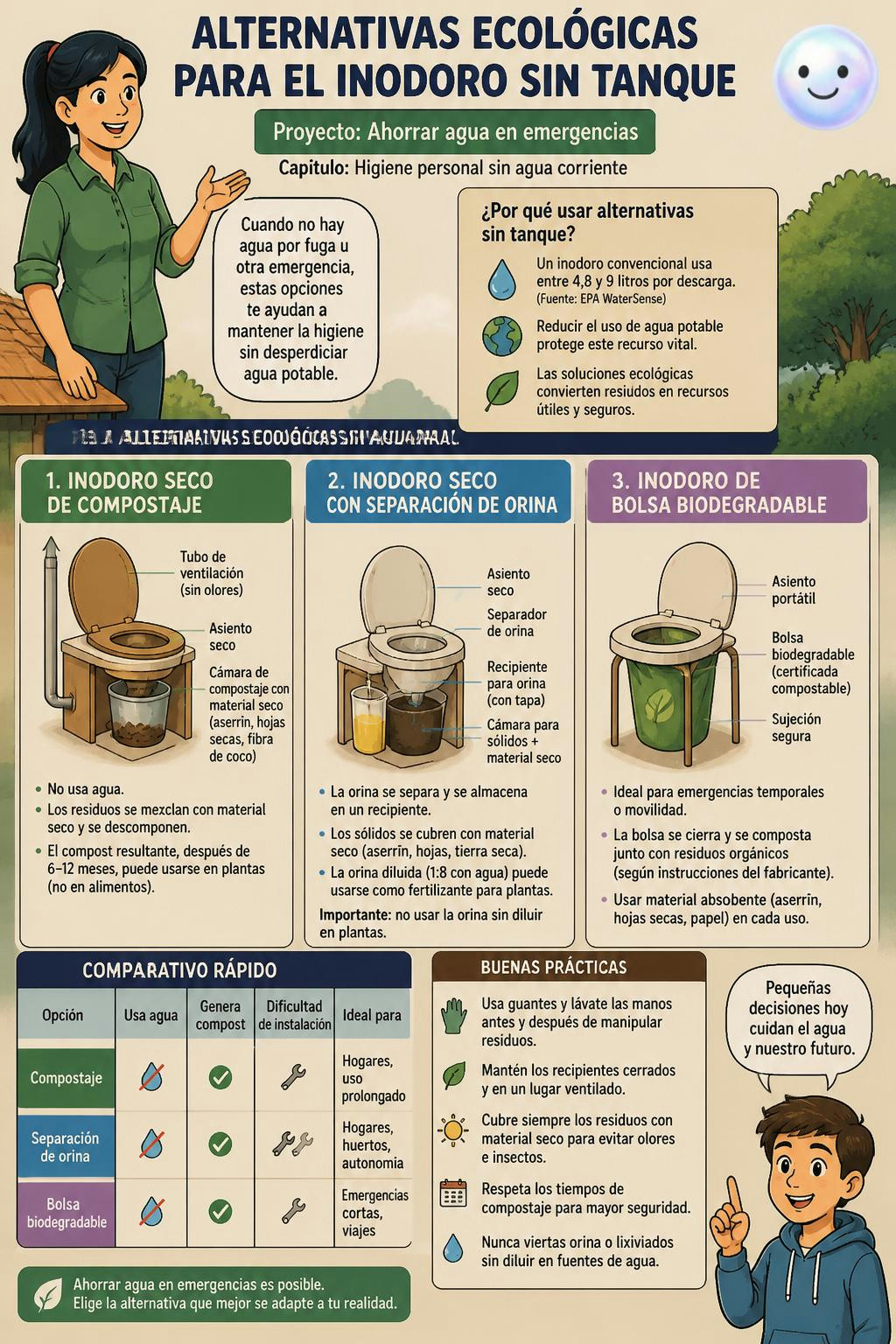 Resulta que un inodoro sin tanque puede ser totalmente higiénico y ecológico.