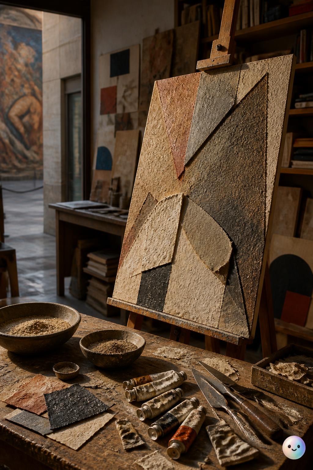 Vicente Rojo rebelled against flat Mexican muralism by building textured, three-dimensional canvases.