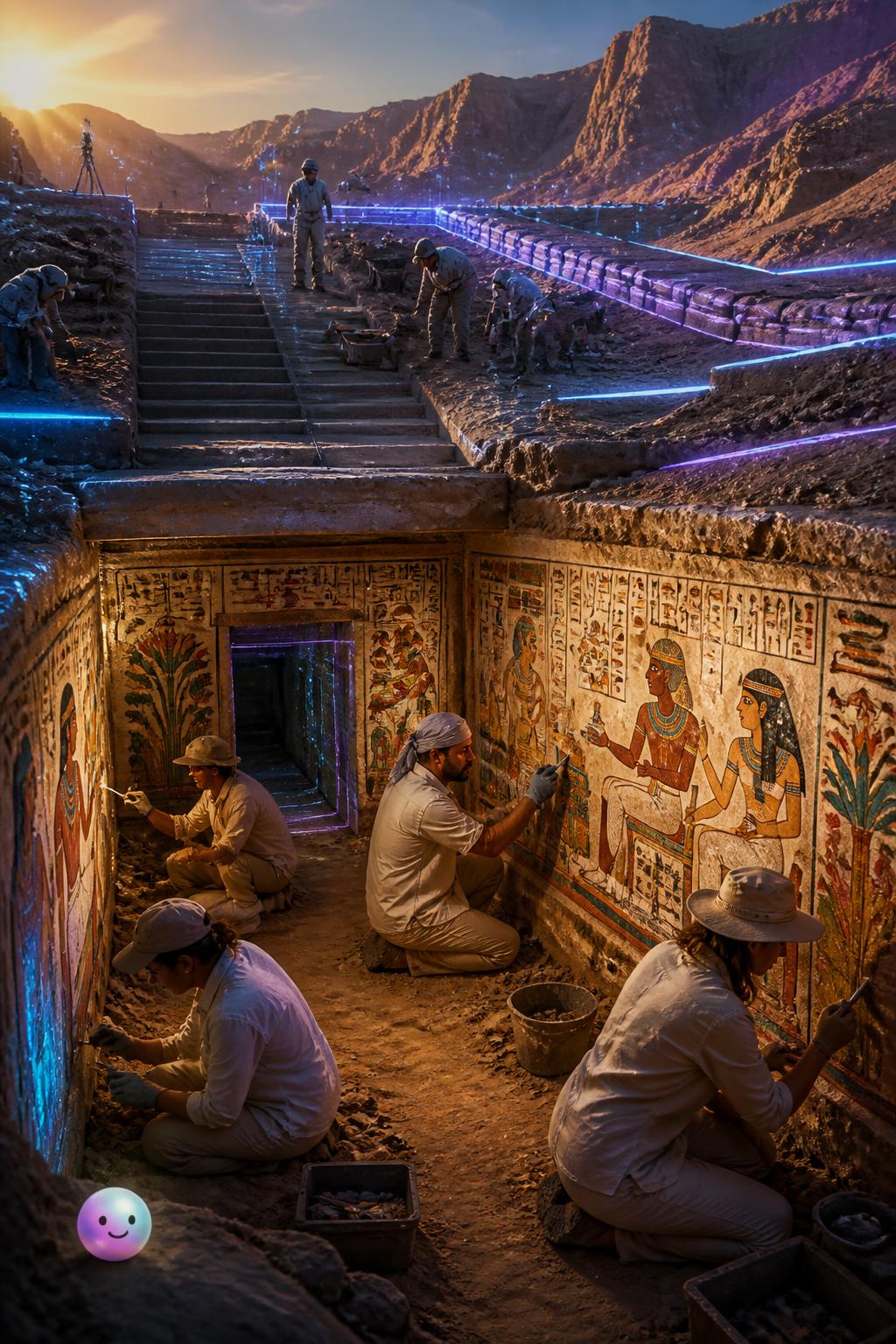I lavori di prevenzione delle alluvioni a Luxor svelano un antico tesoro di 3.000 anni.