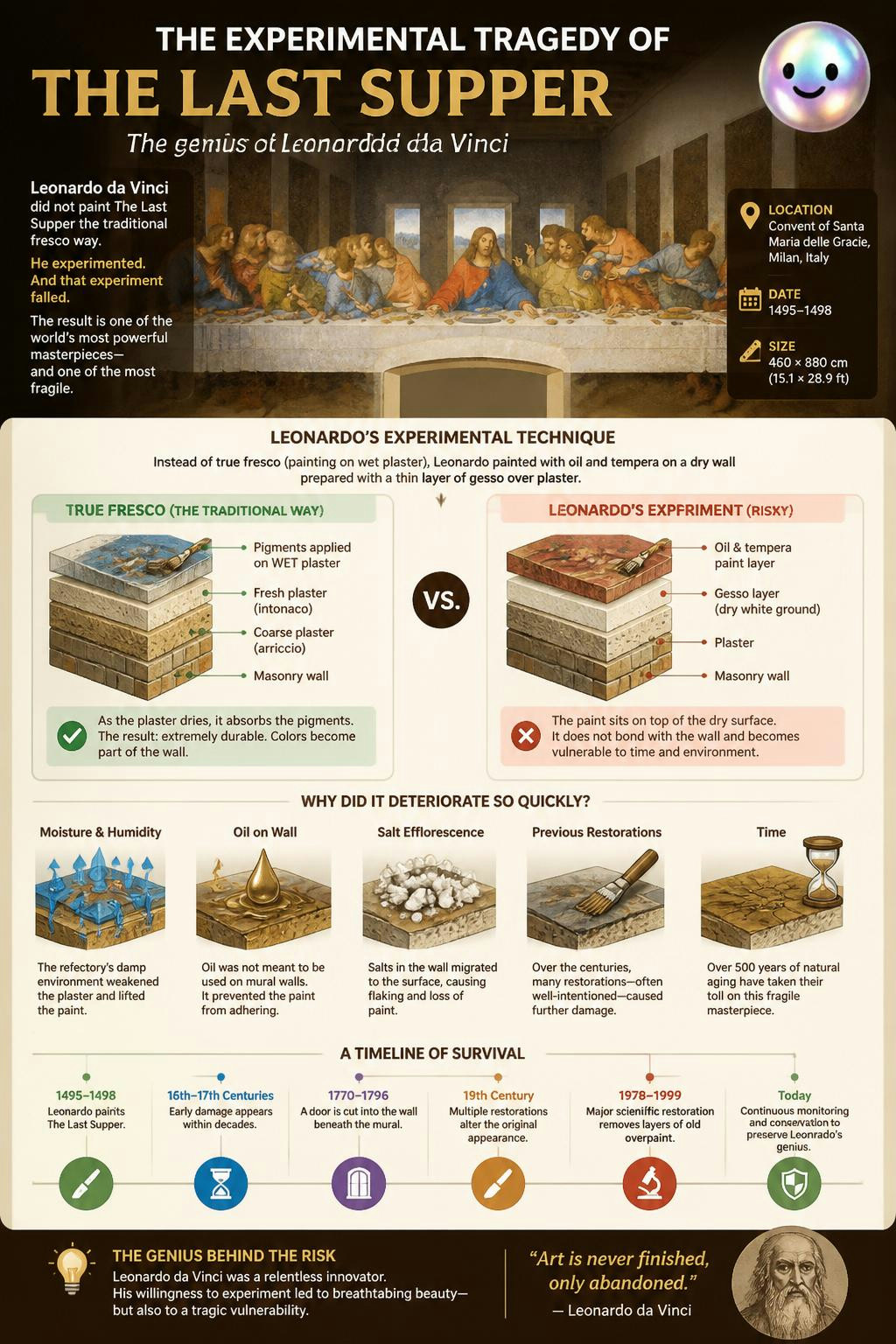 The experimental tragedy of The Last Supper
