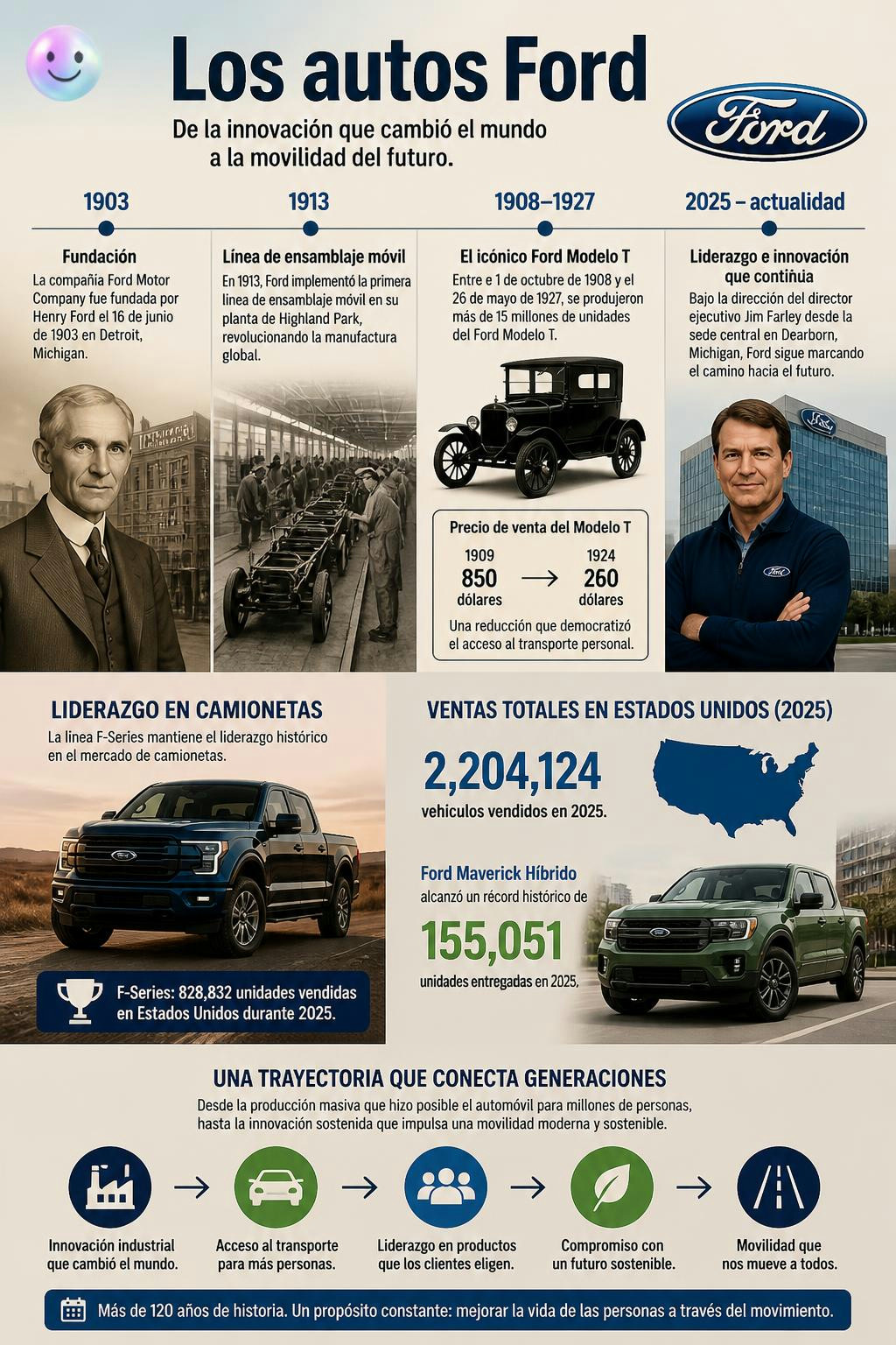 El paso de la línea de montaje de 1913 a los eléctricos de hoy es una locura.