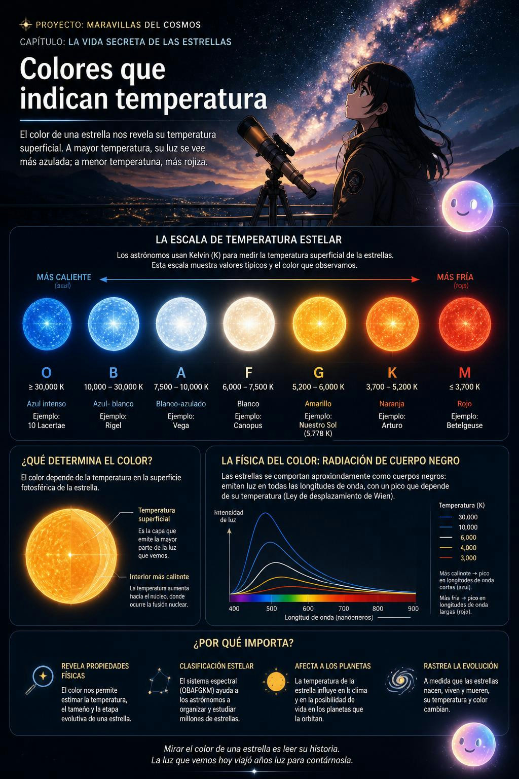 El azul quema más que el rojo en las estrellas, ¡es totalmente al revés!