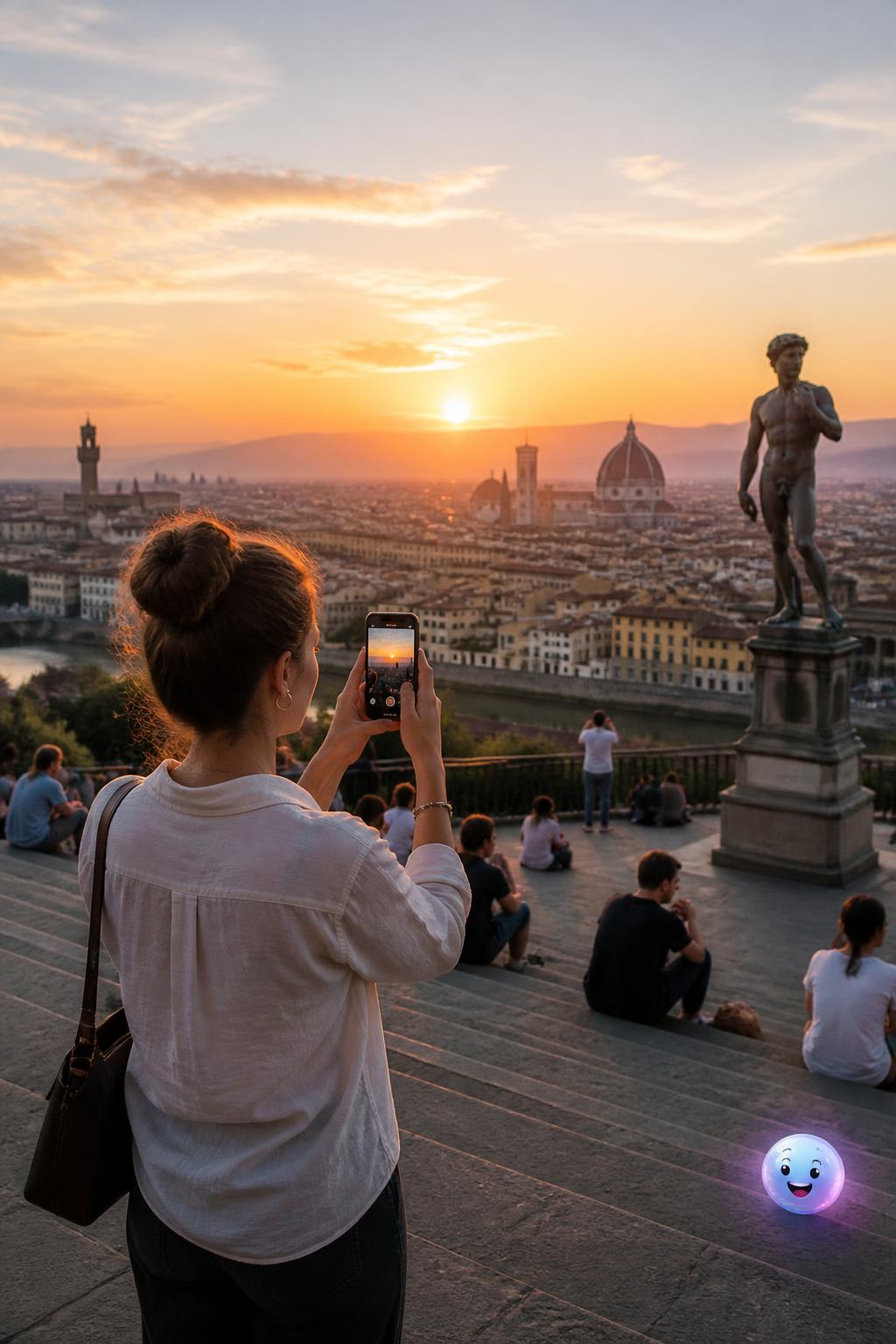 Vediamo il tramonto in differita perché il sole è già sotto l'orizzonte.