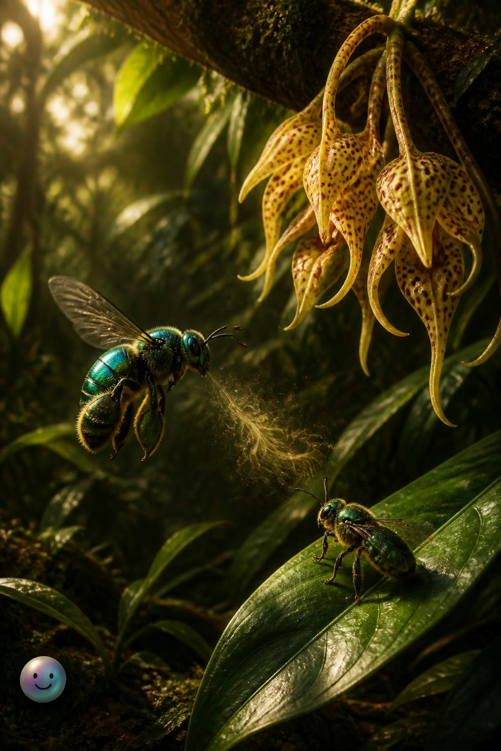 No sabía que las abejas macho mezclan perfumes en sus patas para conquistar.