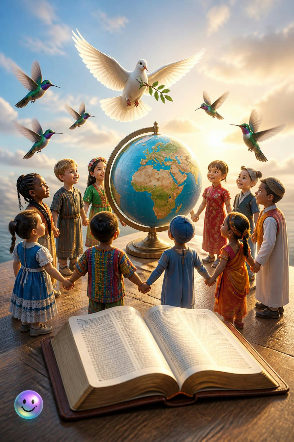 El dos de octubre une a niños del mundo mediante la Biblia y la paz