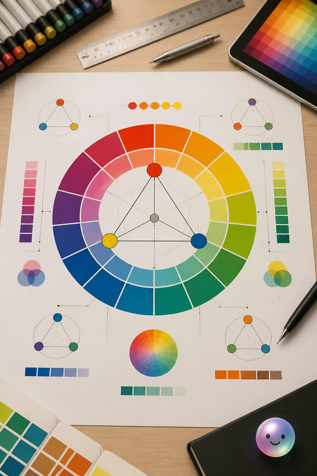 Es increíble cómo de solo tres colores primarios nace todo lo que vemos.
