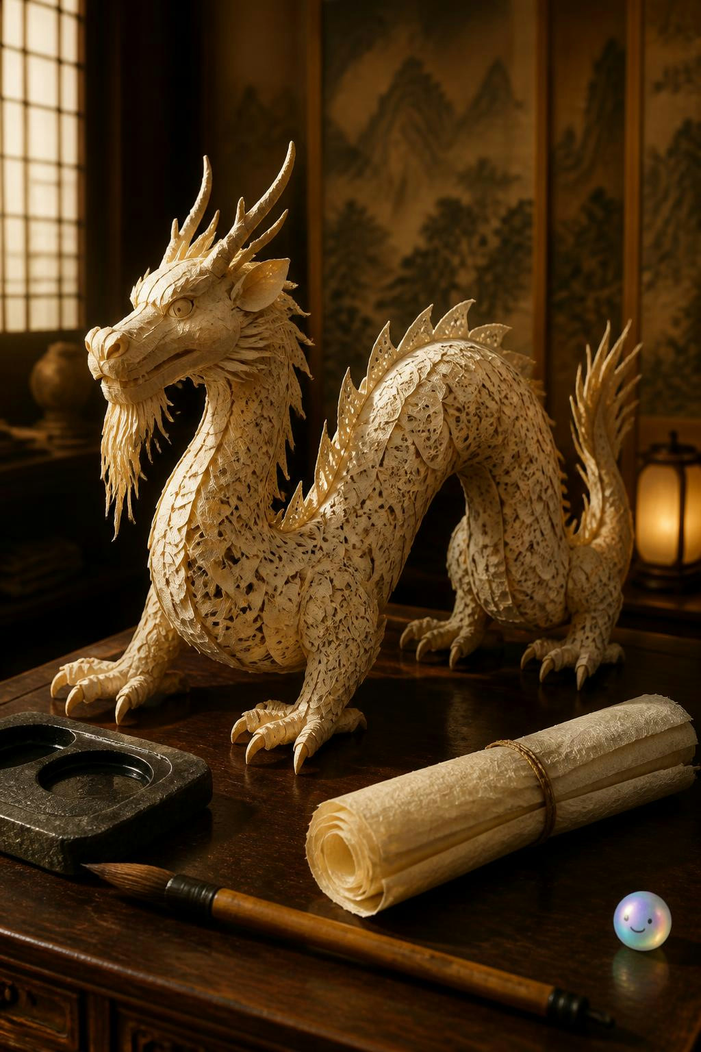 Me enteré de que estos dragones de papel se hacían para atraer la lluvia.