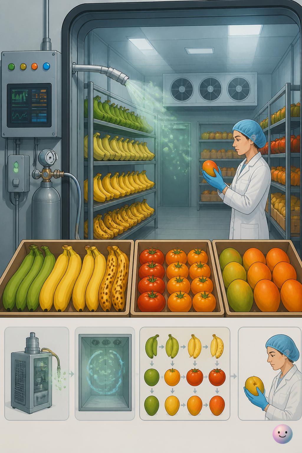 Resulta que las frutas usan un gas invisible para madurar juntas.