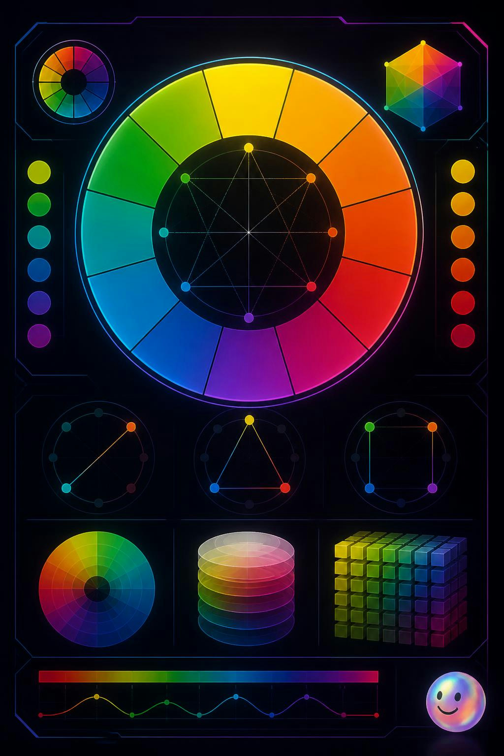 It's crazy how opposite colors on the wheel actually make each other pop.