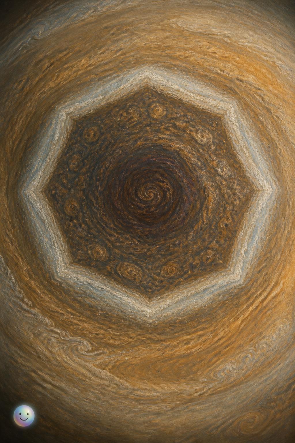 Das Geheimnis des 10-Ecks auf dem Saturn