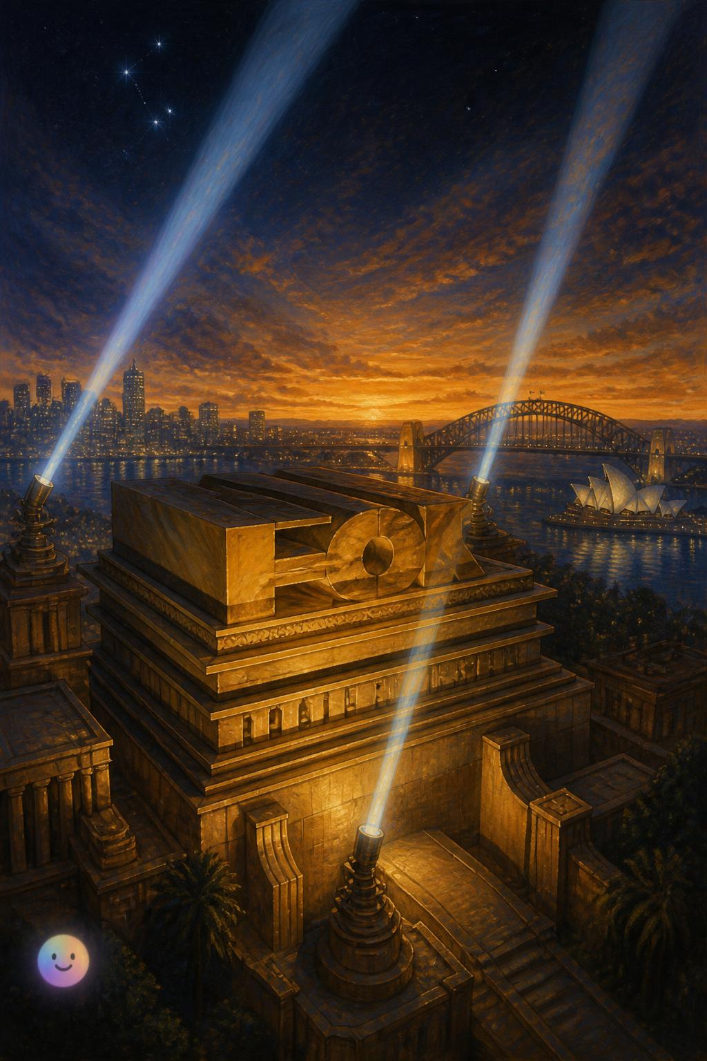 Fox Studios Australia hid the Southern Cross constellation right next to its giant golden F.