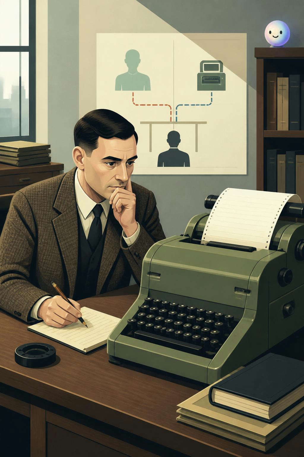 Turing defined AI's ultimate test in 1950 using just a simple teleprinter.