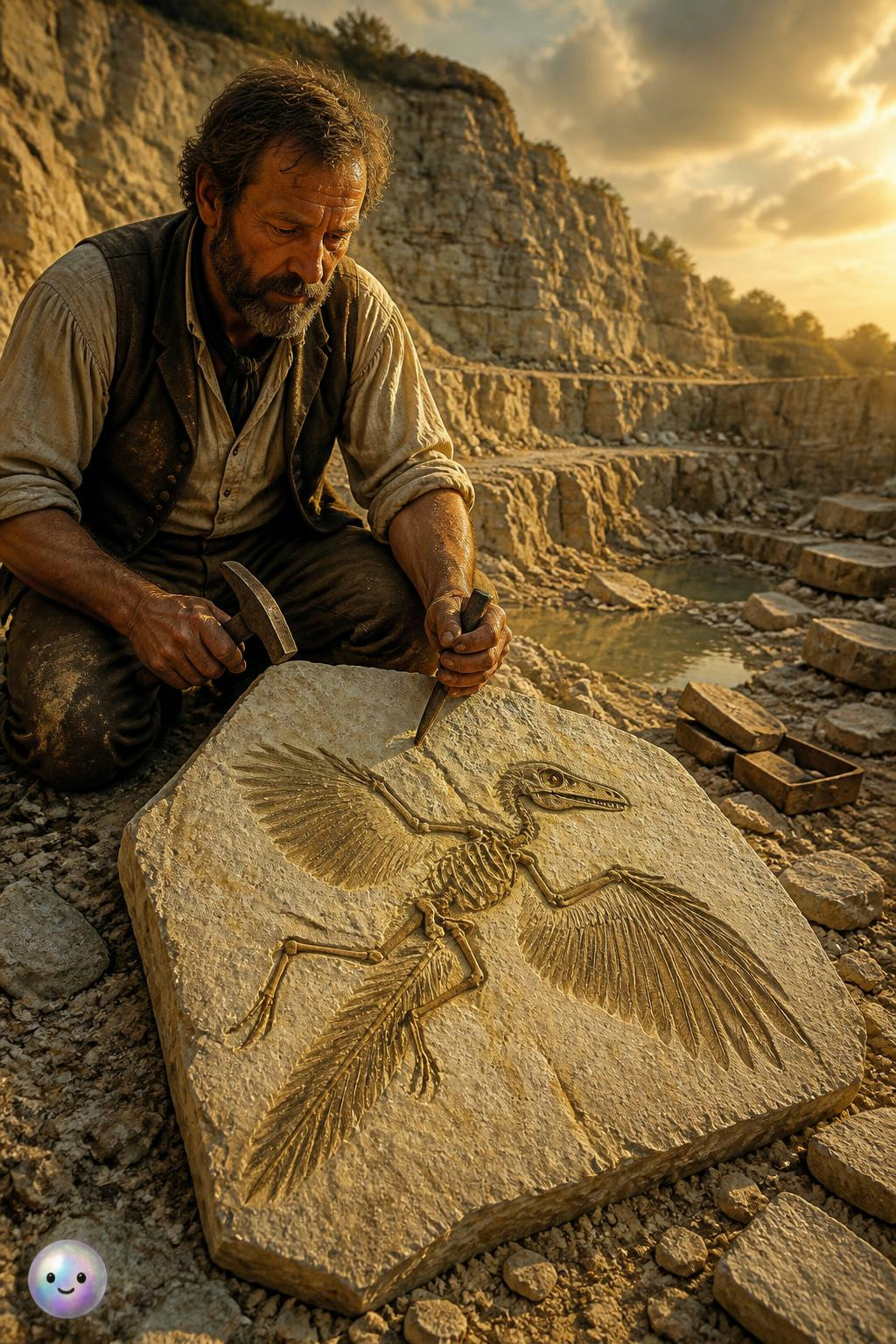 The 1861 discovery of Archaeopteryx in Germany connected ancient dinosaurs to modern birds.