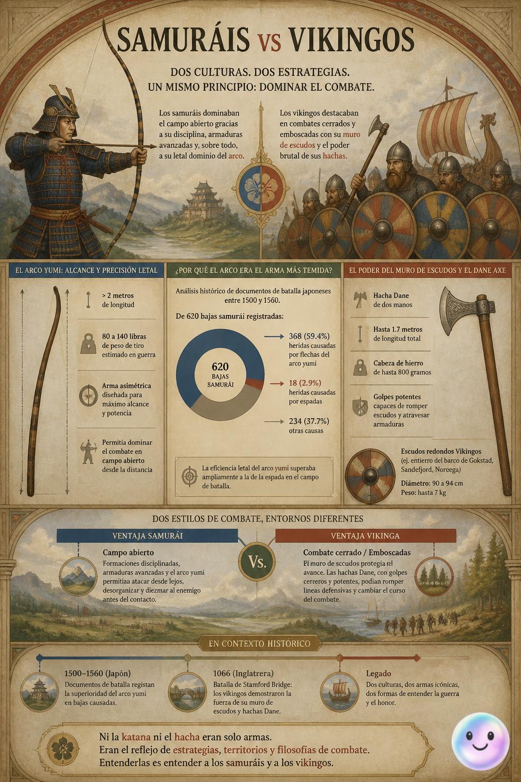 Resulta que el arma más temida del samurái no era la katana, sino el arco.