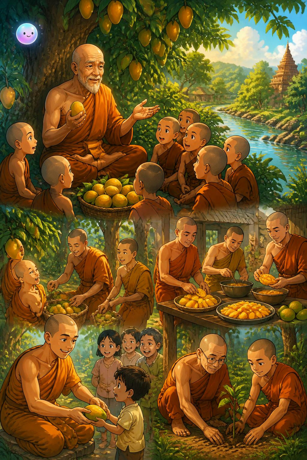 How monks spread the fruit