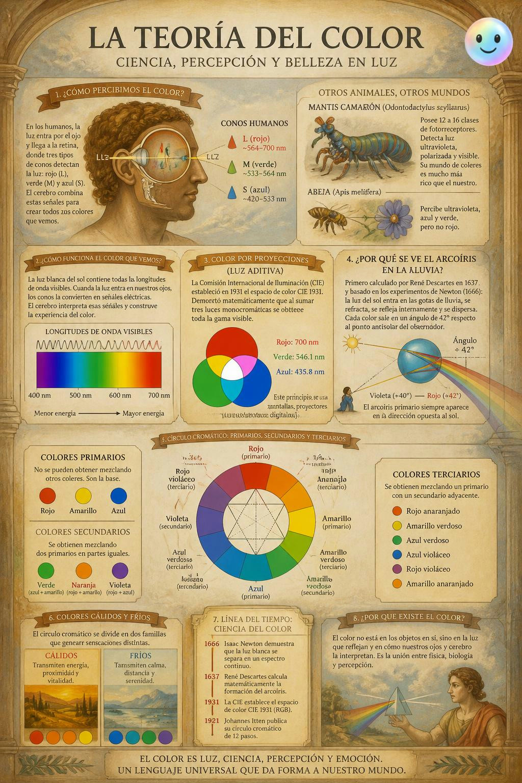Es increíble que el color no exista y sea solo cómo tu cerebro traduce la luz.