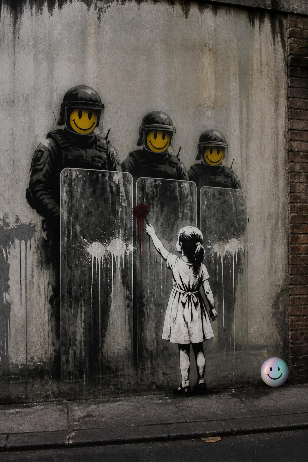 Billionaires actually pay millions for Banksy art that literally mocks them.