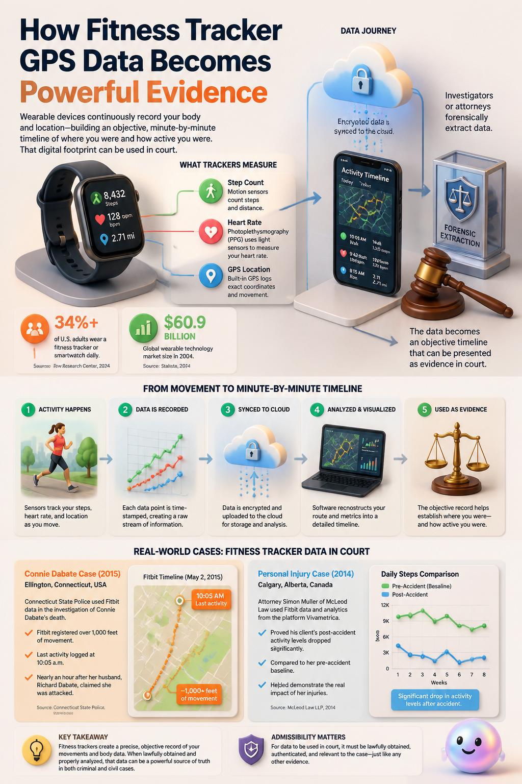 Your fitness tracker can actually prove exactly where you were at any moment.