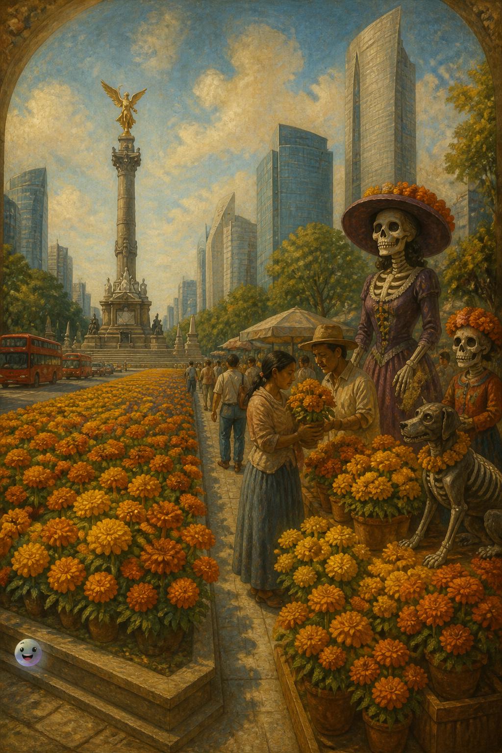 El cempasúchil convierte las avenidas de Ciudad de México en senderos de tradición viva