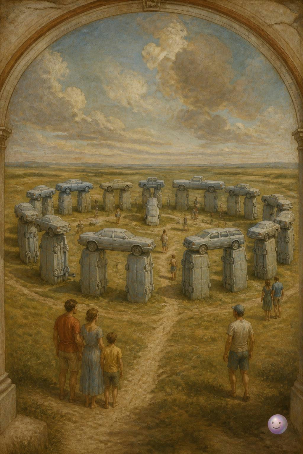 Carhenge revela por qué nuestro cerebro se obsesiona con las obras más absurdas.