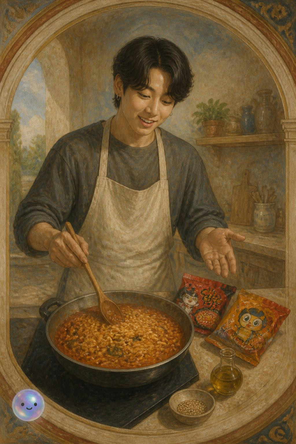 La receta viral Bulguri de Jungkook combina los fideos picantes Buldak con Neoguri