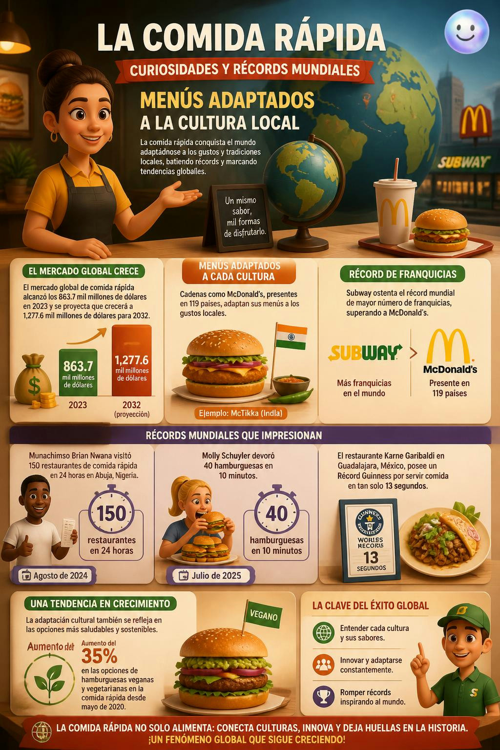 Tu hamburguesa favorita cambia según las costumbres del país donde la pidas.
