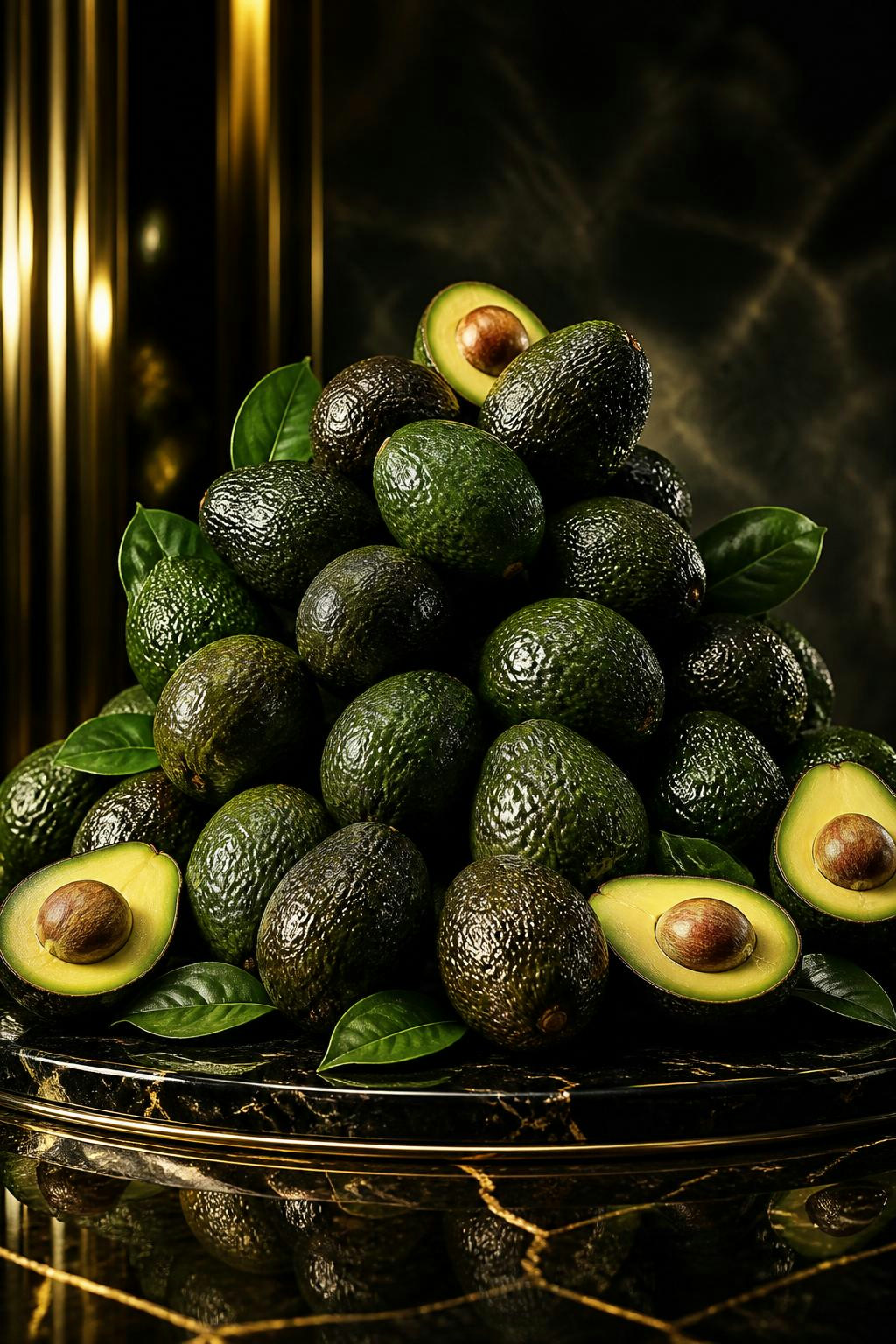 Avocados stay rock hard on the tree and only start ripening once harvested.