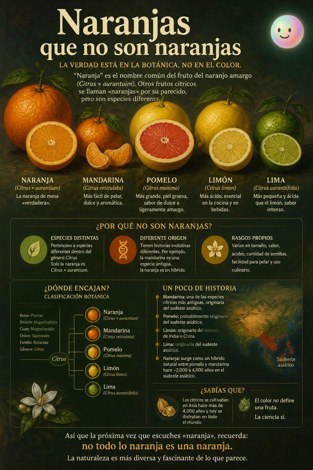 Naranjas que no son naranjas