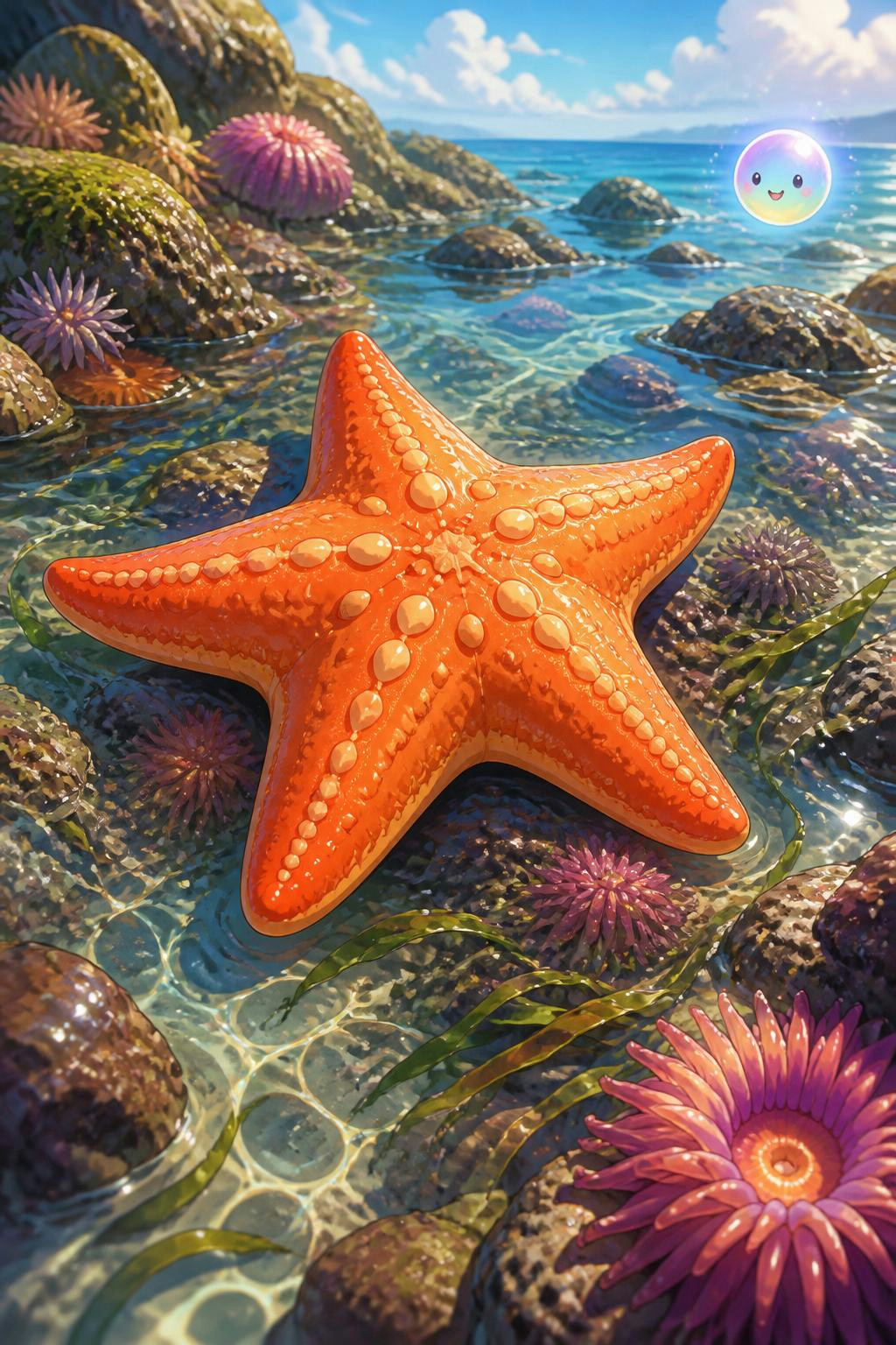 ¡Me fascinó saber que las estrellas de mar usan agua en vez de sangre!