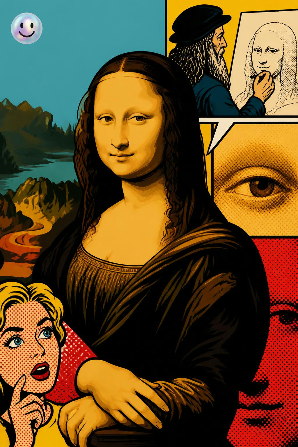 Why the Mona Lisa has no eyebrows