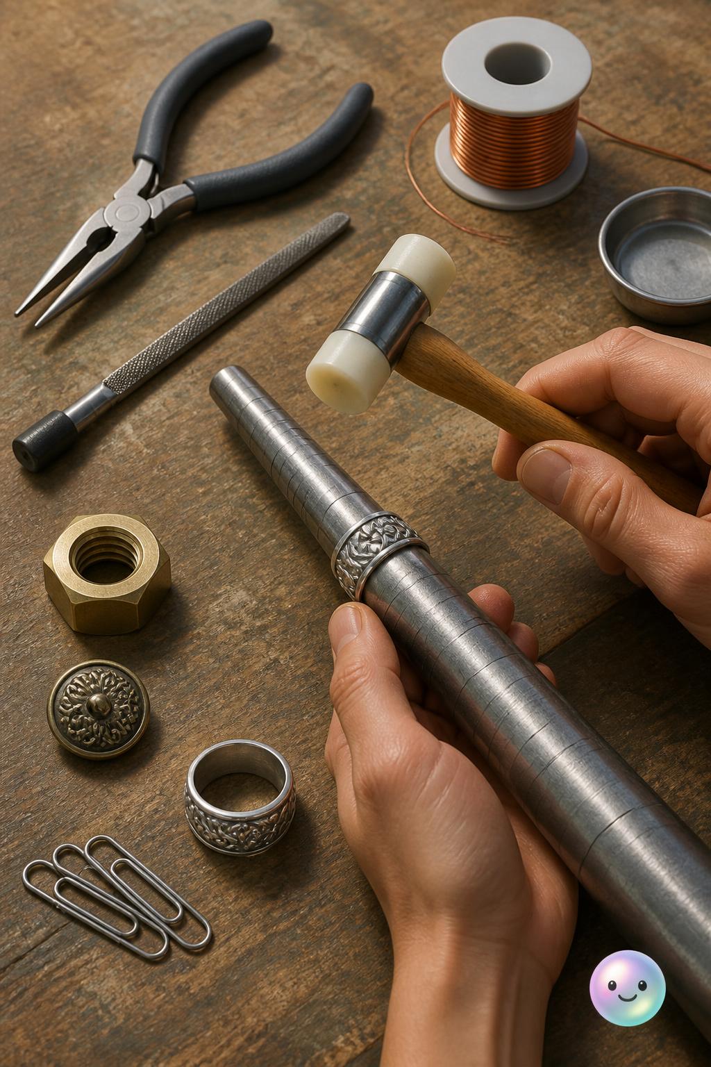 I just learned how to turn basic household items into beautiful rings.