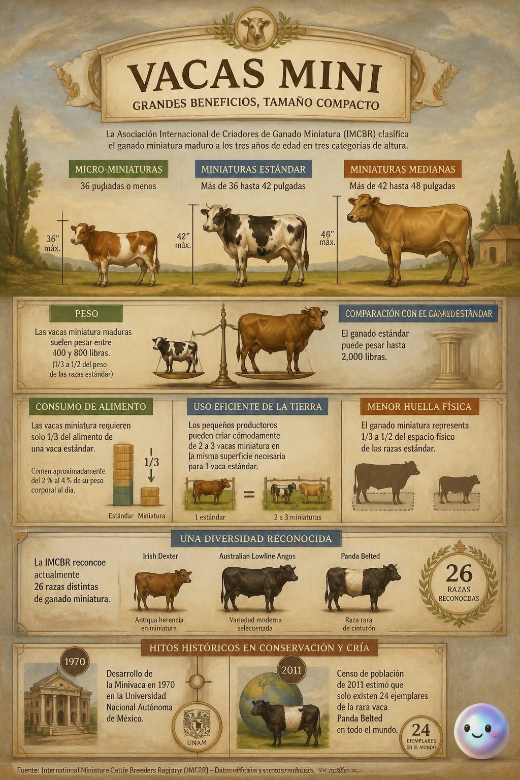 Me enteré de que hay vacas miniatura súper dóciles que ayudan al planeta.