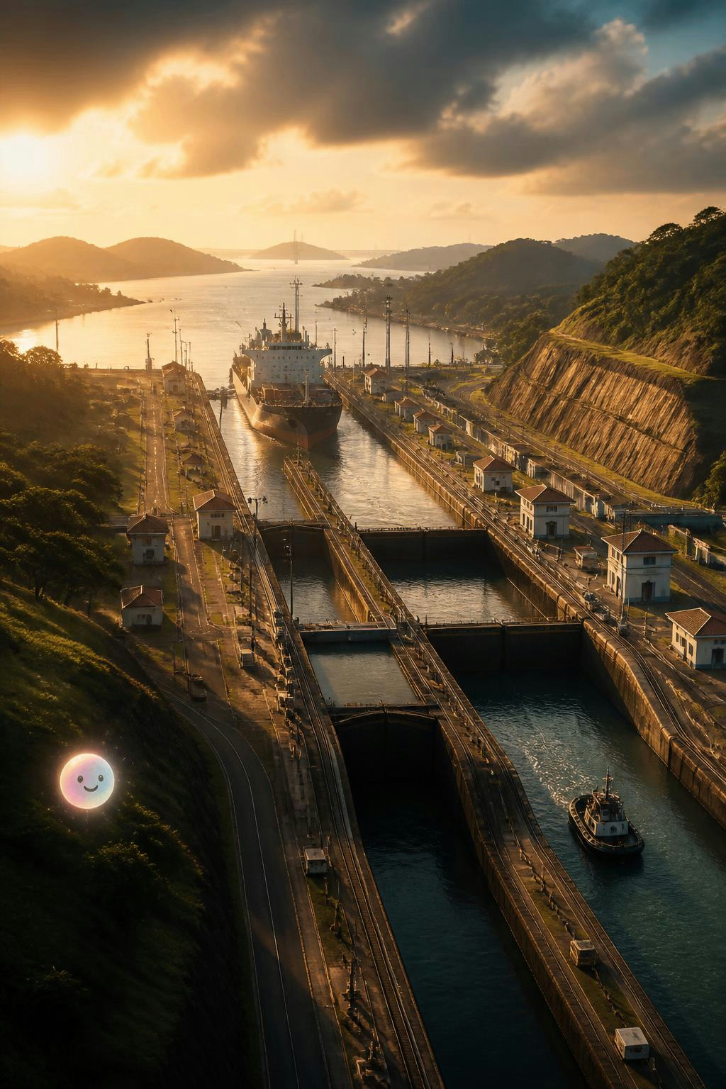 It’s wild that ships actually climb over mountains to cross between oceans!