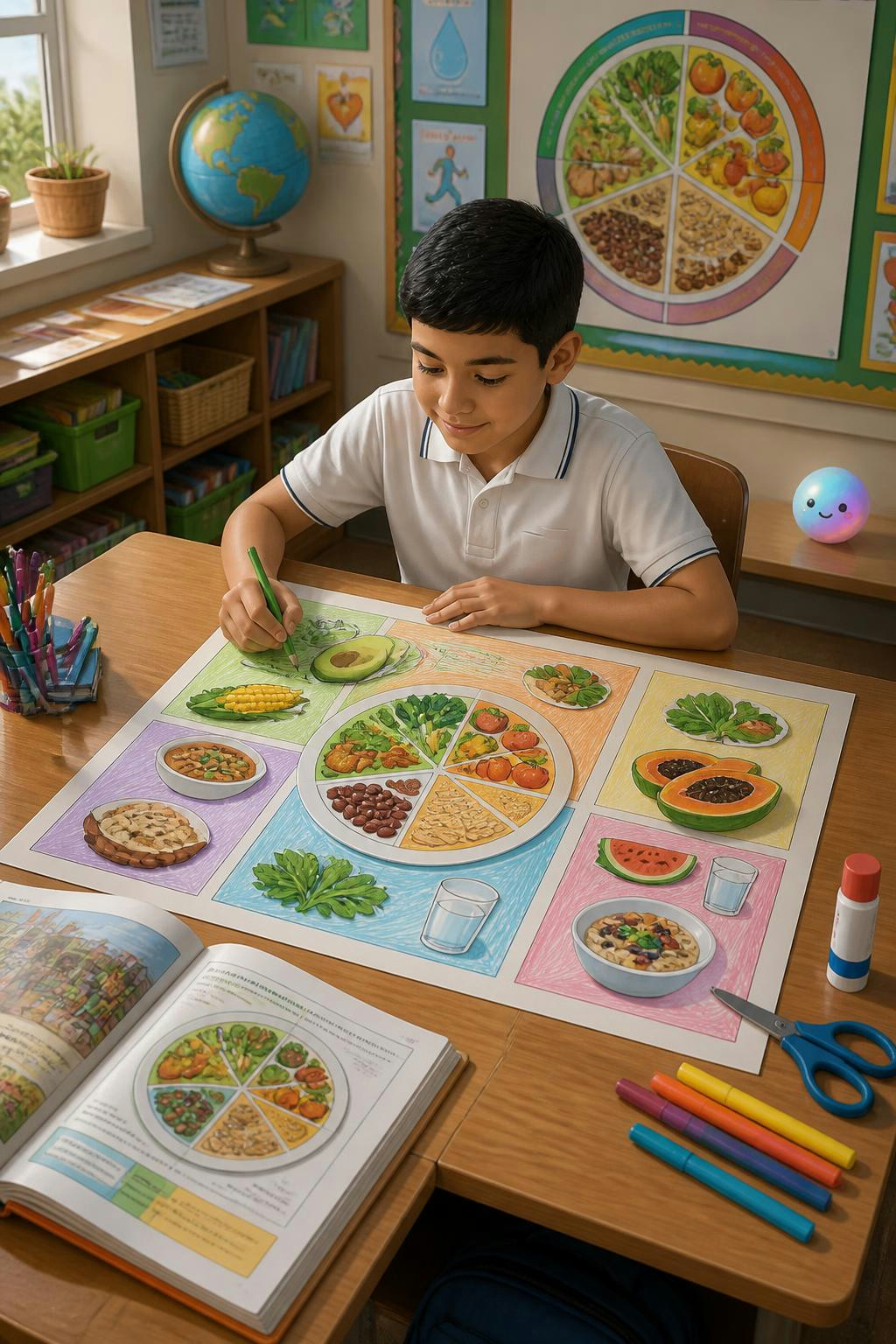 Paulo Daniel muestra que comer sano transforma la energía diaria de un estudiante de primaria