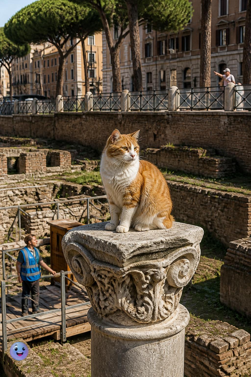 Cats at Rome's ancient ruins only meow to communicate with humans, not other felines.