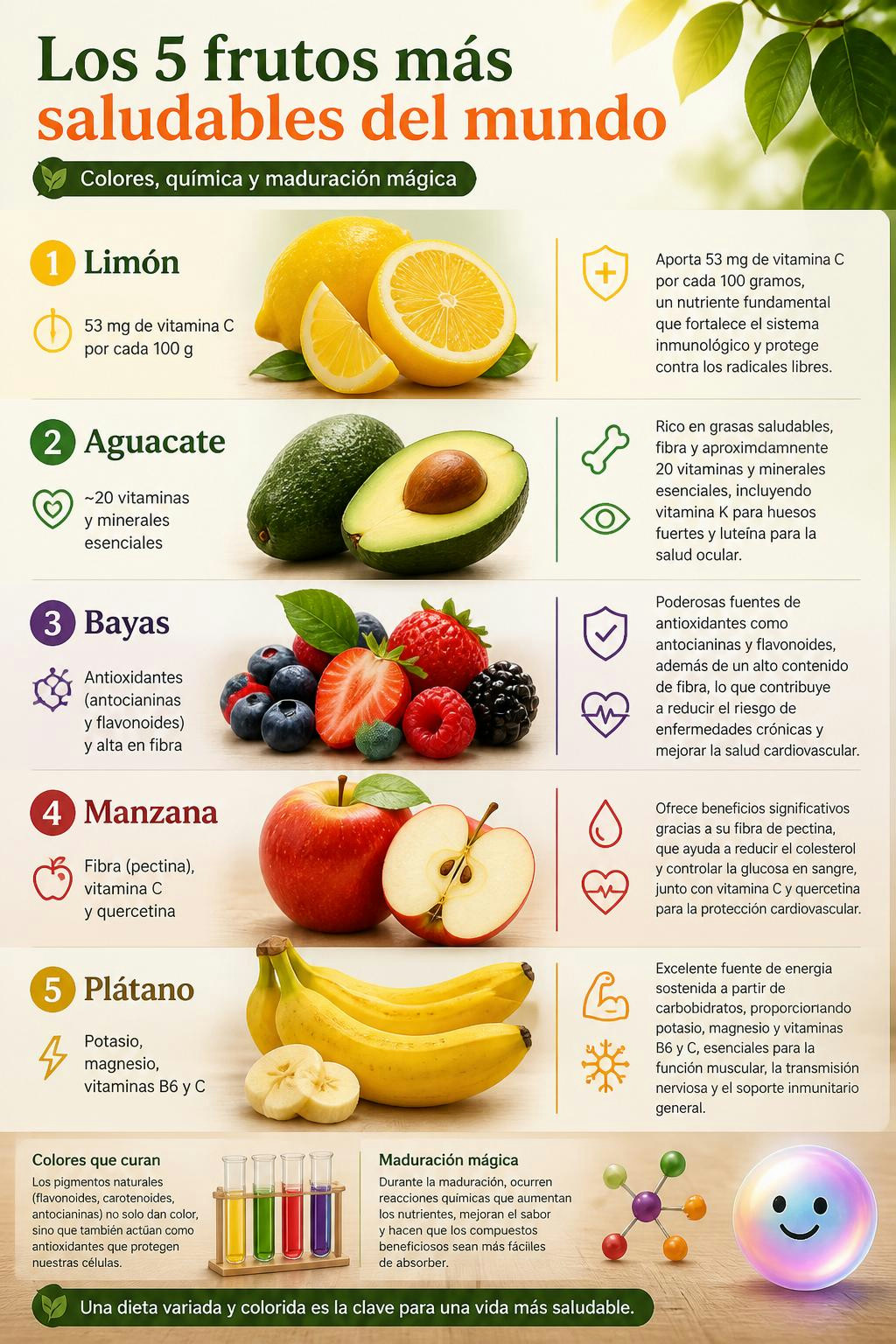 Los 5 frutos más saludables del mundo