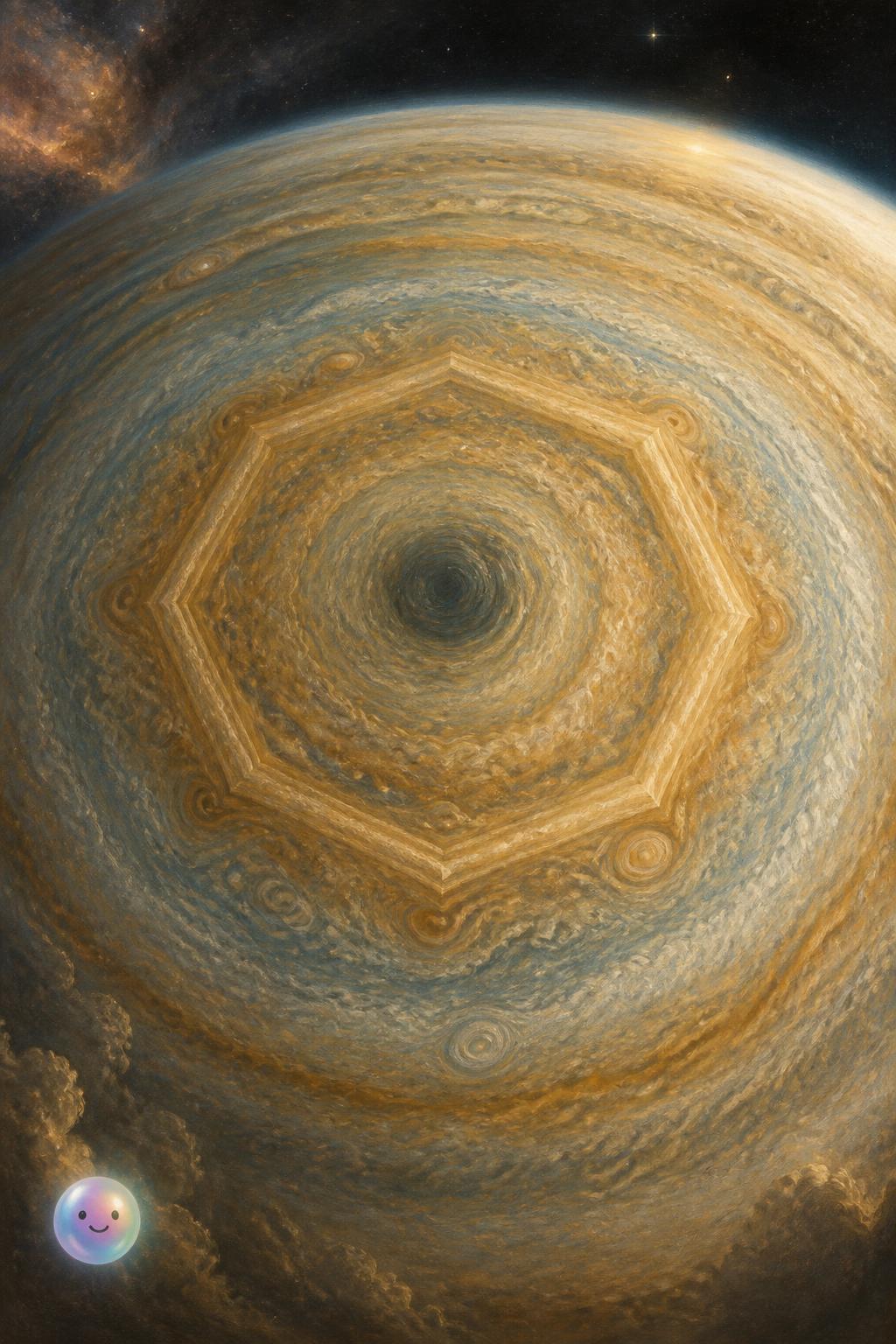 Saturn's Secret Decagon