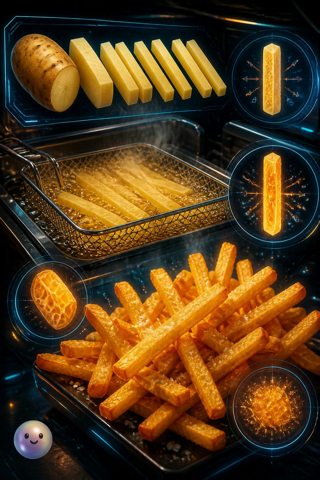 El crujido de la patata frita perfecta es pura física de la evaporación.