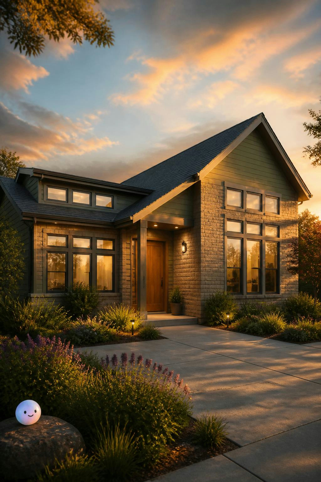 That simple pitched roof is actually a brilliant way to naturally trap heat.