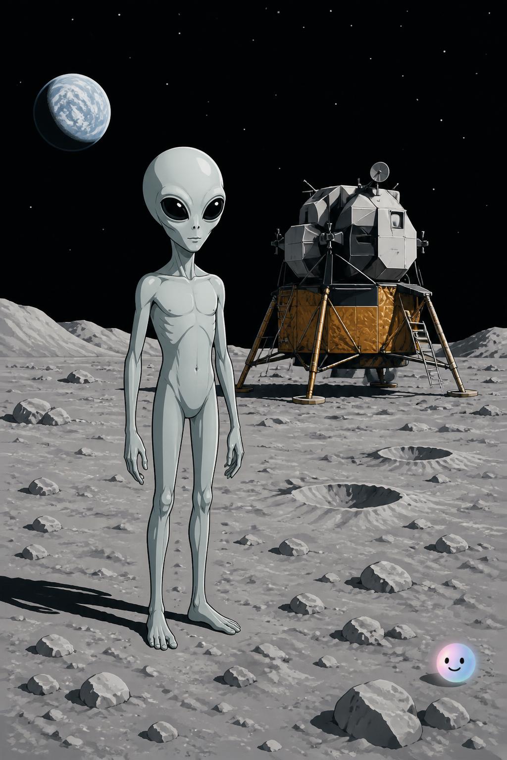 Mirar la Tierra desde la Luna nos convierte a nosotros en los alienígenas.