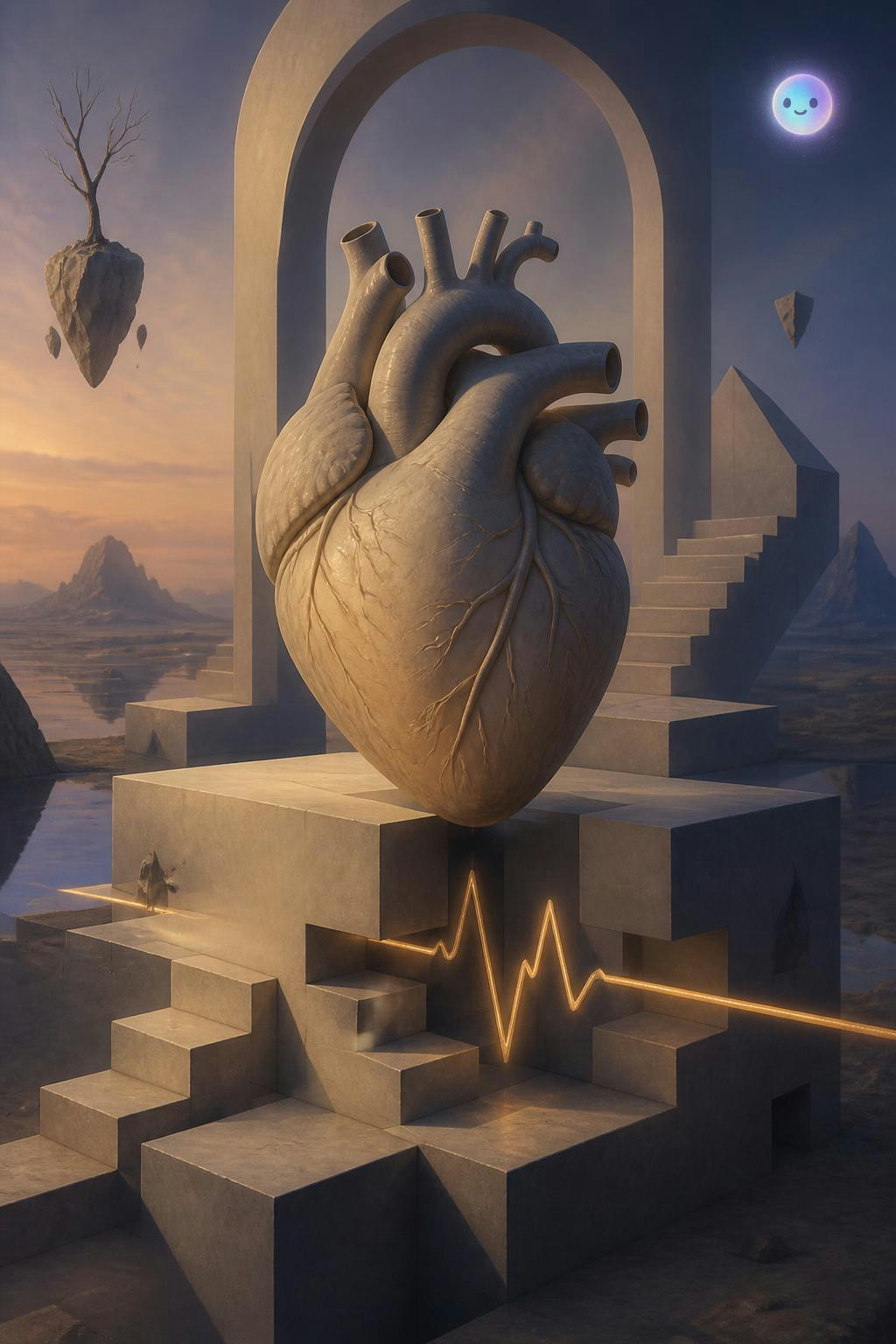The symbolic meaning of the opening heartbeat