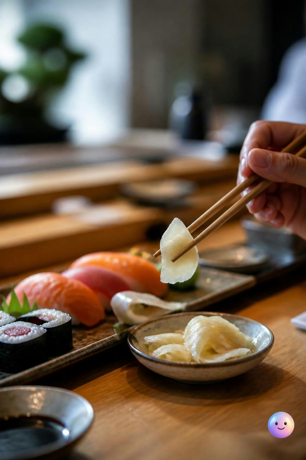 The true purpose of the pickled ginger slices