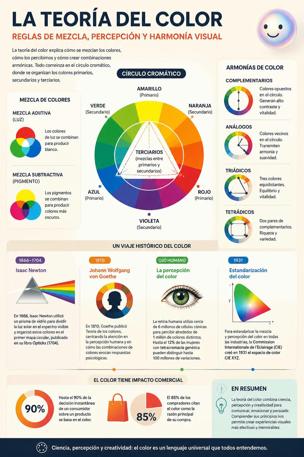 Una simple mezcla de tres colores decide por completo lo que siente tu cerebro.