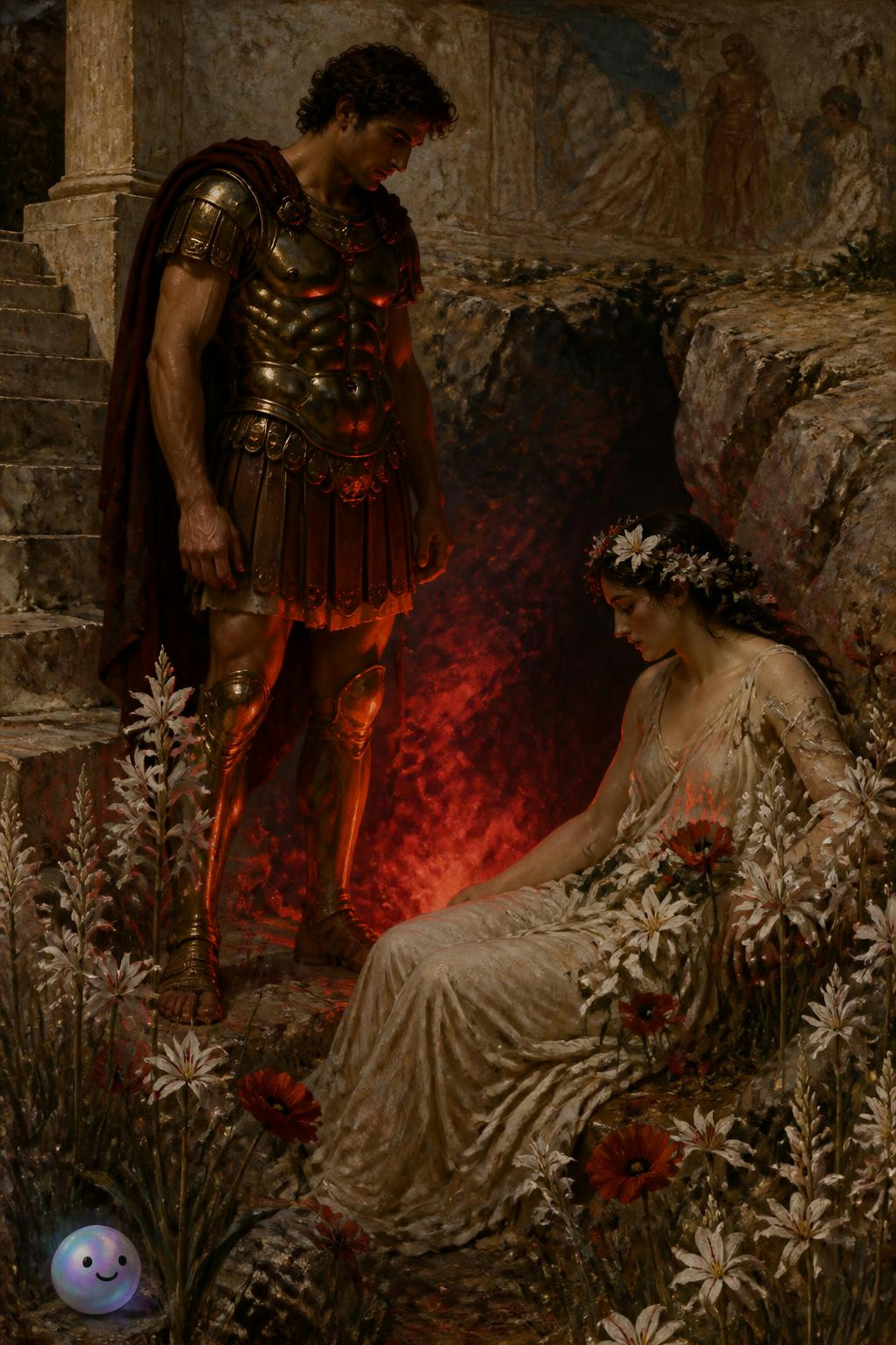 It's crazy how light bouncing off armor and flowers is what creates realism.