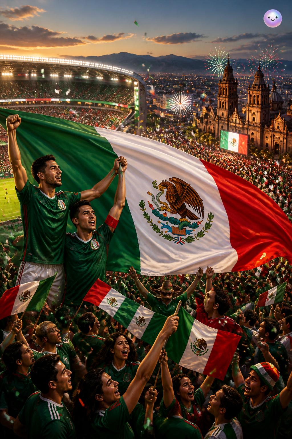 Cada vez que alzan esa bandera, celebran una profecía azteca de mil años.