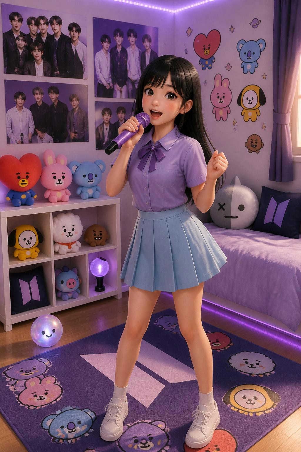 It's wild how K-pop and BT21 have created a whole new bedroom aesthetic.