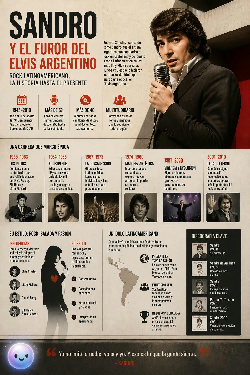Sandro y el furor del Elvis argentino