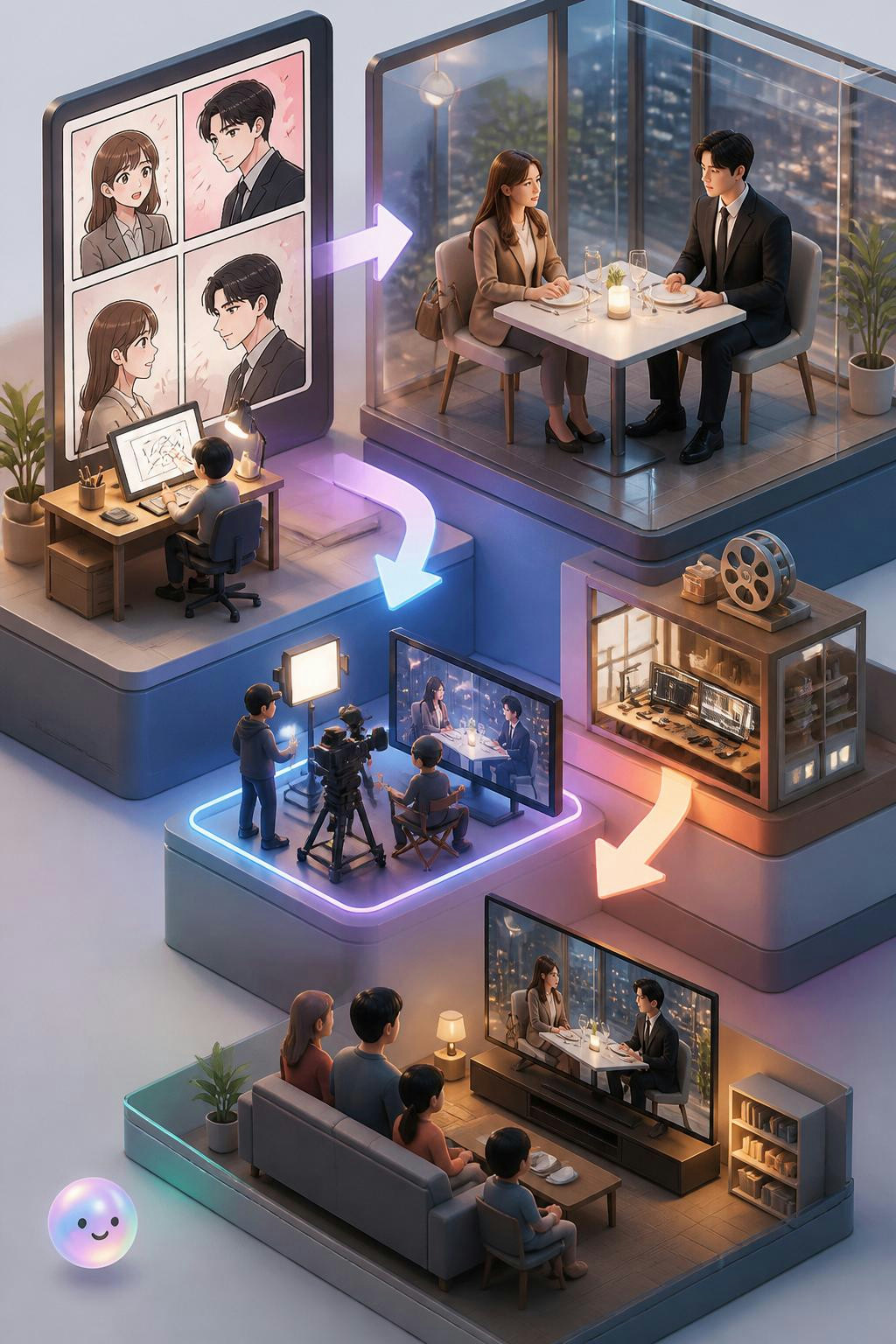 Me di cuenta de que un webtoon de oficina puede definir el éxito de la tele.
