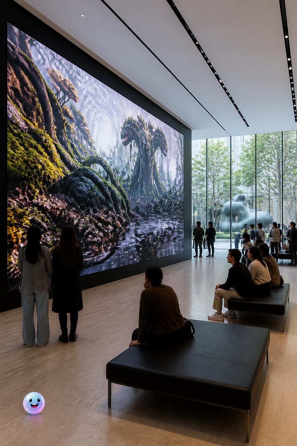 Al MoMA di New York, l'installazione Wetland ricrea un intero ecosistema palustre in tre dimensioni.